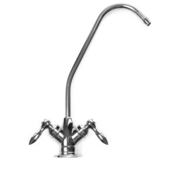 Кран двойной Классика (хром)