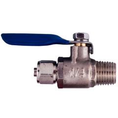 Кульовий клапан під трубку 1/4" BV-2BC (для підключення фільтра до водопроводу)