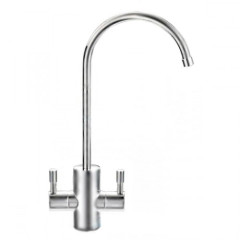 Кран подвійний Leader Modern Satin mini