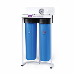 Фільтр Raifil Вig Blue 20 2-х стадійний (PU908B2-BK1-PR-S-G)+знезалізний картридж