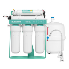 Фільтр з зворотнім осмосом Ecosoft P’URE AquaCalcium Mint з помпою на станині (MO675PSMACECO) 