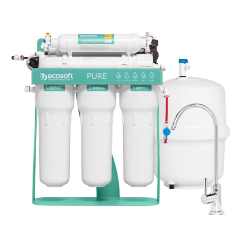Фільтр з зворотнім осмосом Ecosoft P’URE AquaCalcium Mint з помпою на станині (MO675PSMACECO)