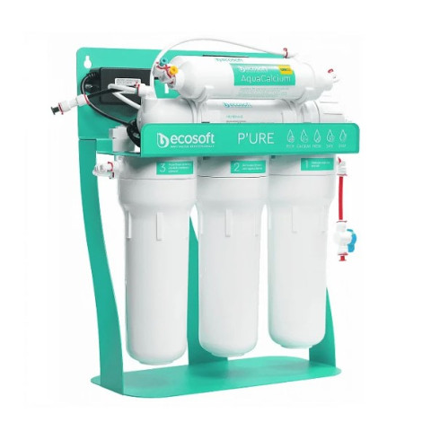 Фільтр з зворотнім осмосом Ecosoft P’URE AquaCalcium Mint з помпою на станині (MO675PSMACECO)