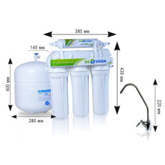 Фільтр з зворотнім осмосом Water Filter WFRO-6L-50
