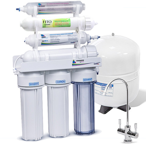 Фільтр з зворотним осмосом Leader Standart RO-7 bio Шунгіт
