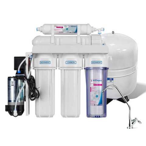 Фільтр з зворотним осмосом FITaqua RO-5P (з насосом)