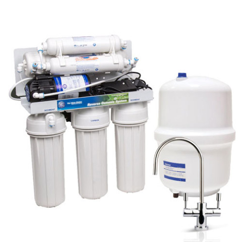 Фільтр з зворотним осмосом Aquafilter RP-RO6-75 (RP65155616) з насосом