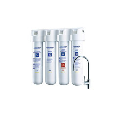 Проточний фільтр АКВАФОР Кристал ЕКО Н (з ульрафільтраційною мембраною та пом'якшенням)