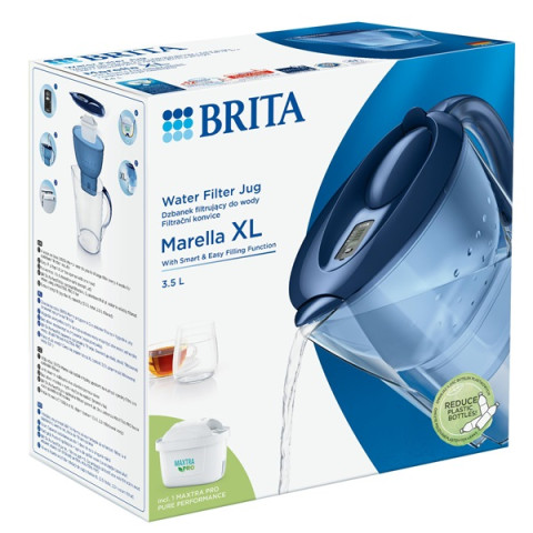 Фільтр-глечик Brita Marella XL MXpro Синій 3,5/2,0л з картриджем Maxtra PRO