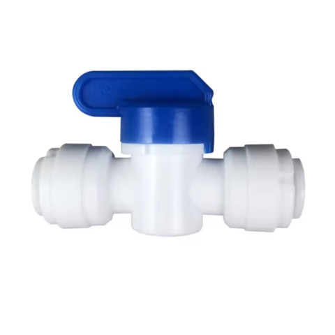 Кран проходной SHITONG EZ трубка 3/8" - трубка 3/8"