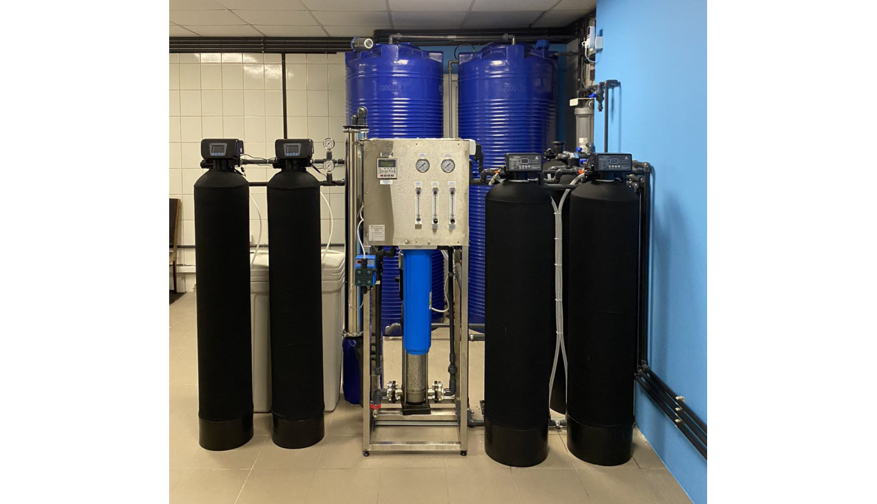 Станция водоочистки для точки продажи очищенной воды