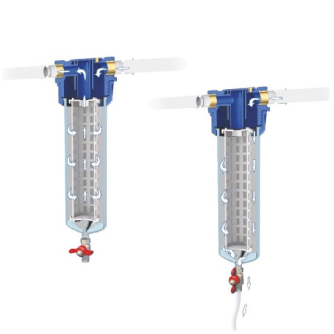 Фільтр магістральний Aquafilter FHPR12-3V_R, 1/2" (трехелементний) зі спусковим клапаном