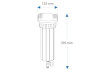 Фільтр магістральний Aquafilter RFHPR34-3V_R, 3/4" (трехелементний) зі спусковим клапаном