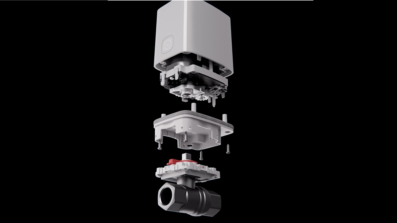 Кран з електроприводом Ajax WaterStop (½" valve) (Білий)