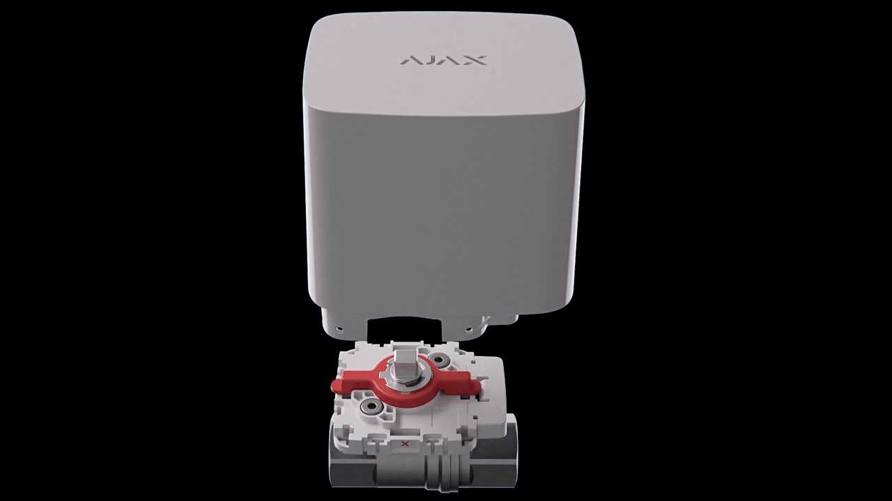 Кран з електроприводом Ajax WaterStop (½" valve) (Білий)
