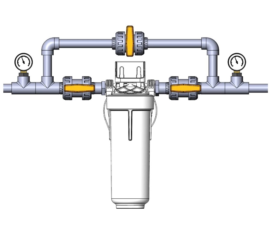 Колба фільтра прозора 2P РЕТ для холодної води Ecosoft 1" (made in Italy) FCPP2P0150/G118